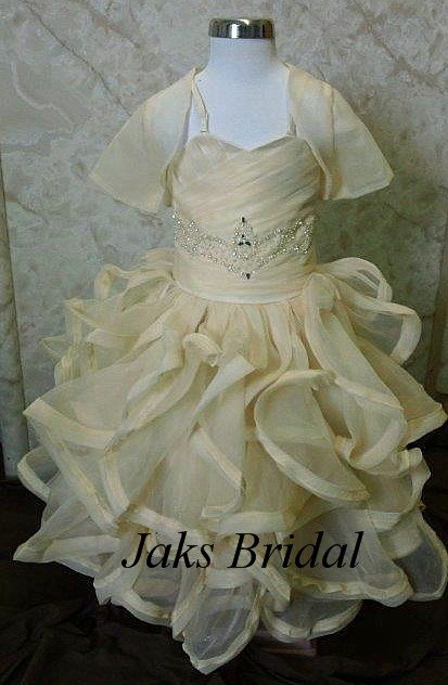 ruffle skirt flower girl dress